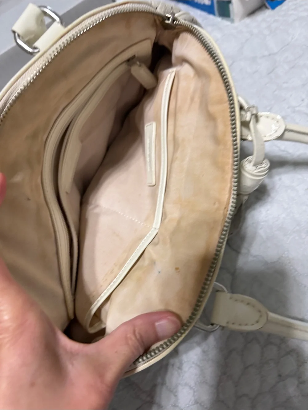 Brooks Brothers Cream Tassel Top-Handle Women's Satchel